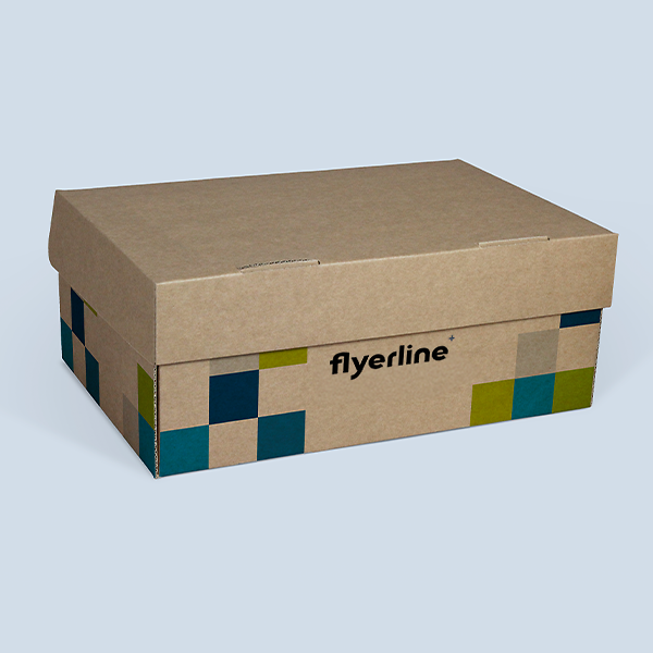 Printed brown box for gifts and products