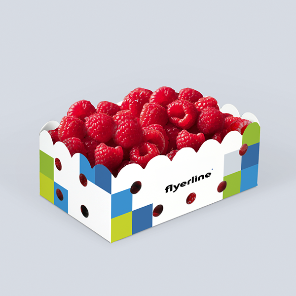 Individuell bedruckbare kleine Beerenschale mit Himbeeren