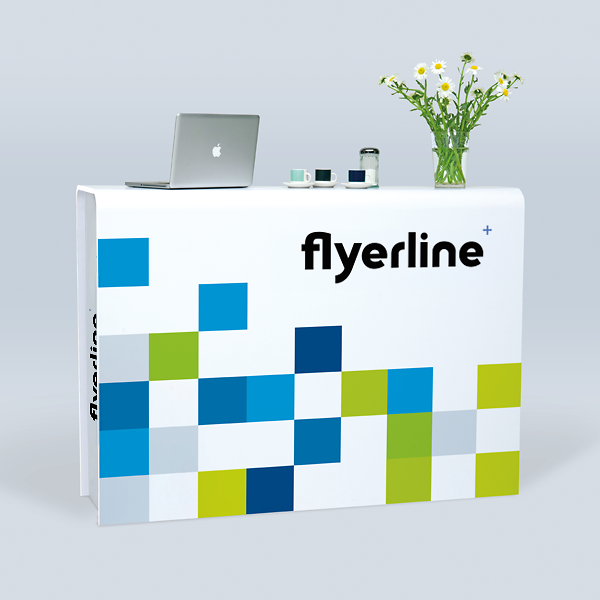 Individuell bedruckbare grosse Outdoortheke für Outdoor-Events
