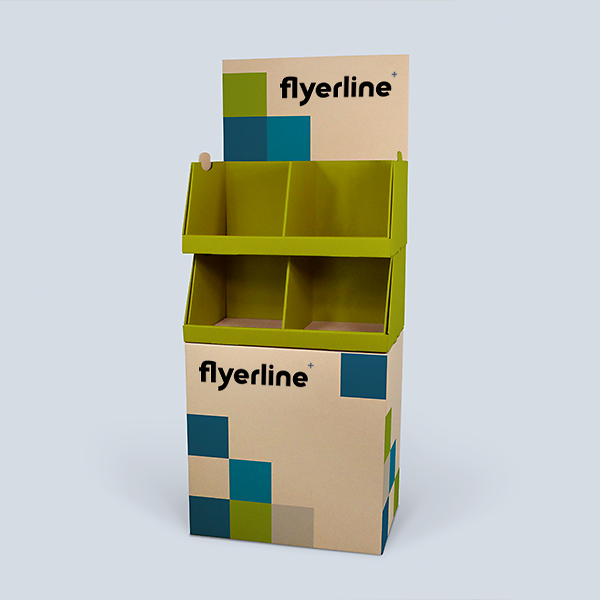 Bedruckter Displaysockel mit Stapeltrays für Verkaufsräume