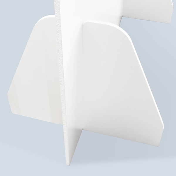 Close-up of the sturdy base of a Partition Wall
