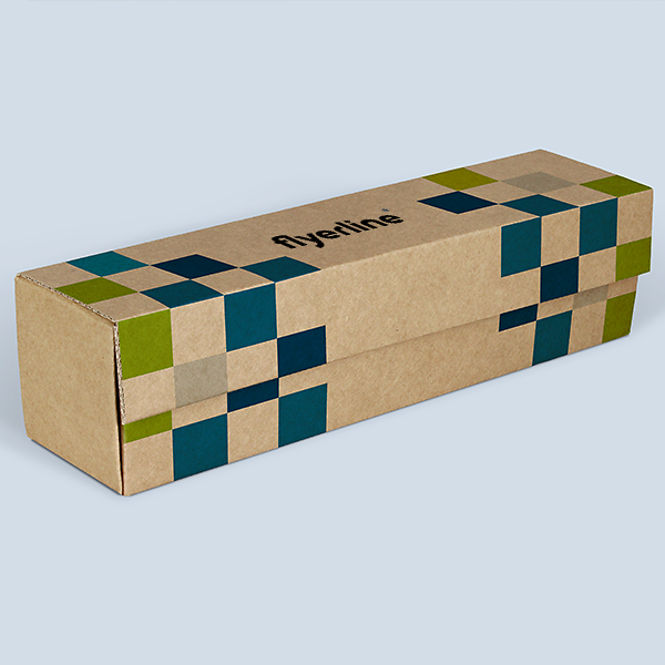Individuell bedruckbare braune Flaschenverpackung für Geschenke