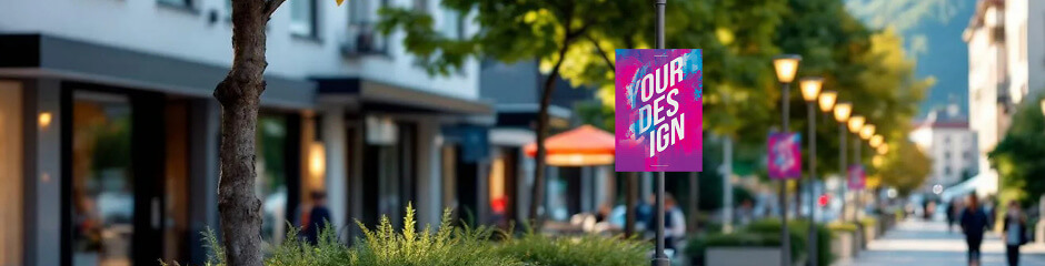 All-weather lightweight posters&reg; for event advertising