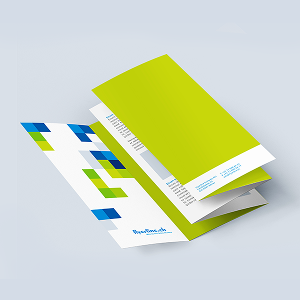 Dépliants en accordéon avec rabat