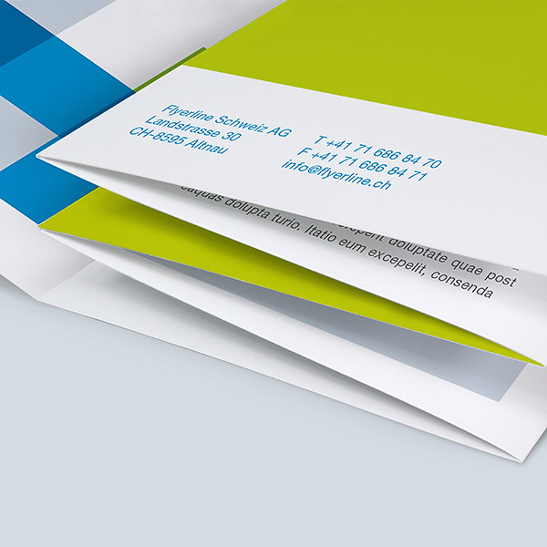 Dépliants en accordéon avec rabat