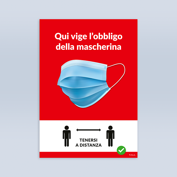 Affiche Ici Masque Obligatoire It Flyerline Suisse Sa